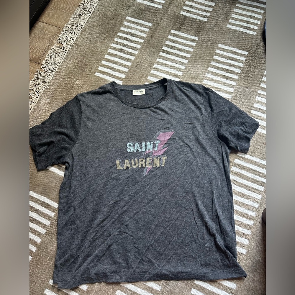 Saint Laurent bolt tee size medium